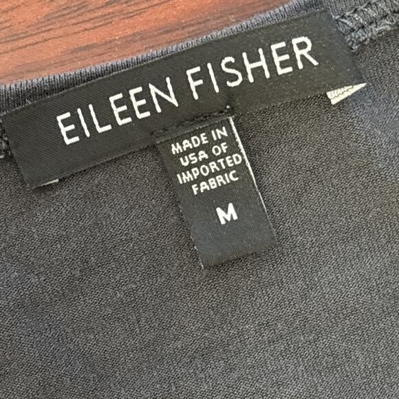 Eileen Fisher Minimalist Tunic Top Size M Rayon Stretch Staple Basic Lagenlook - Picture 3 of 9